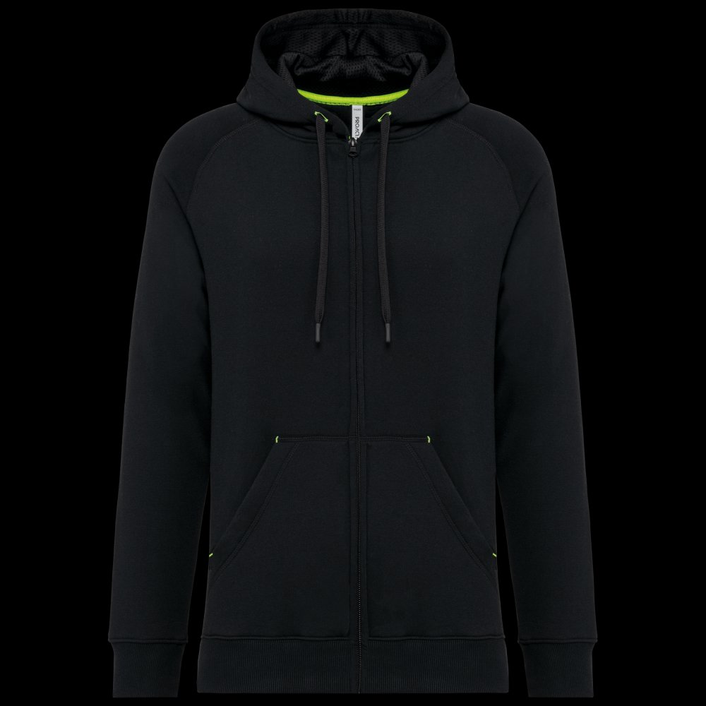 Veste zippée à capuche unisexe