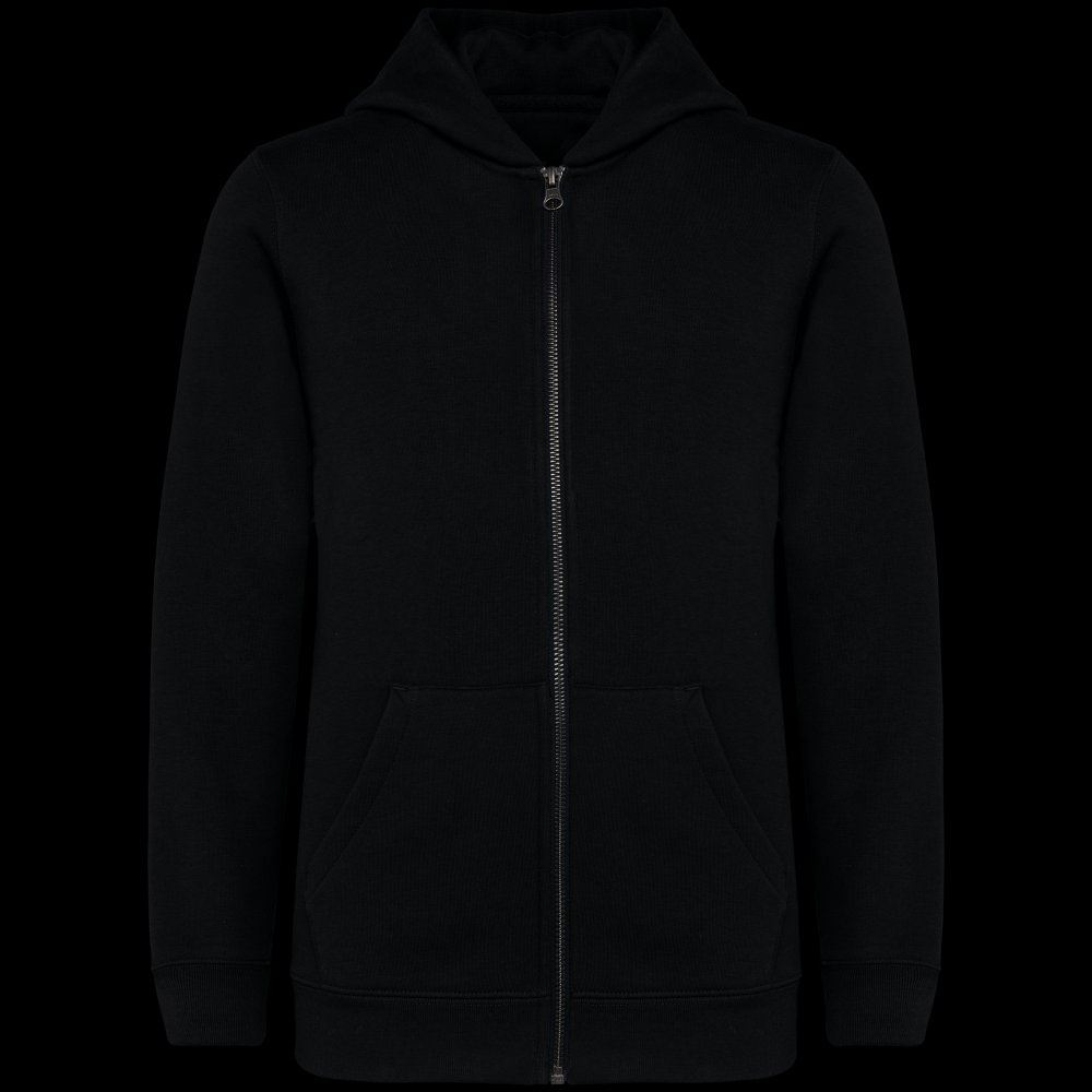 Sweat-shirt écoresponsable zippé à capuche enfant