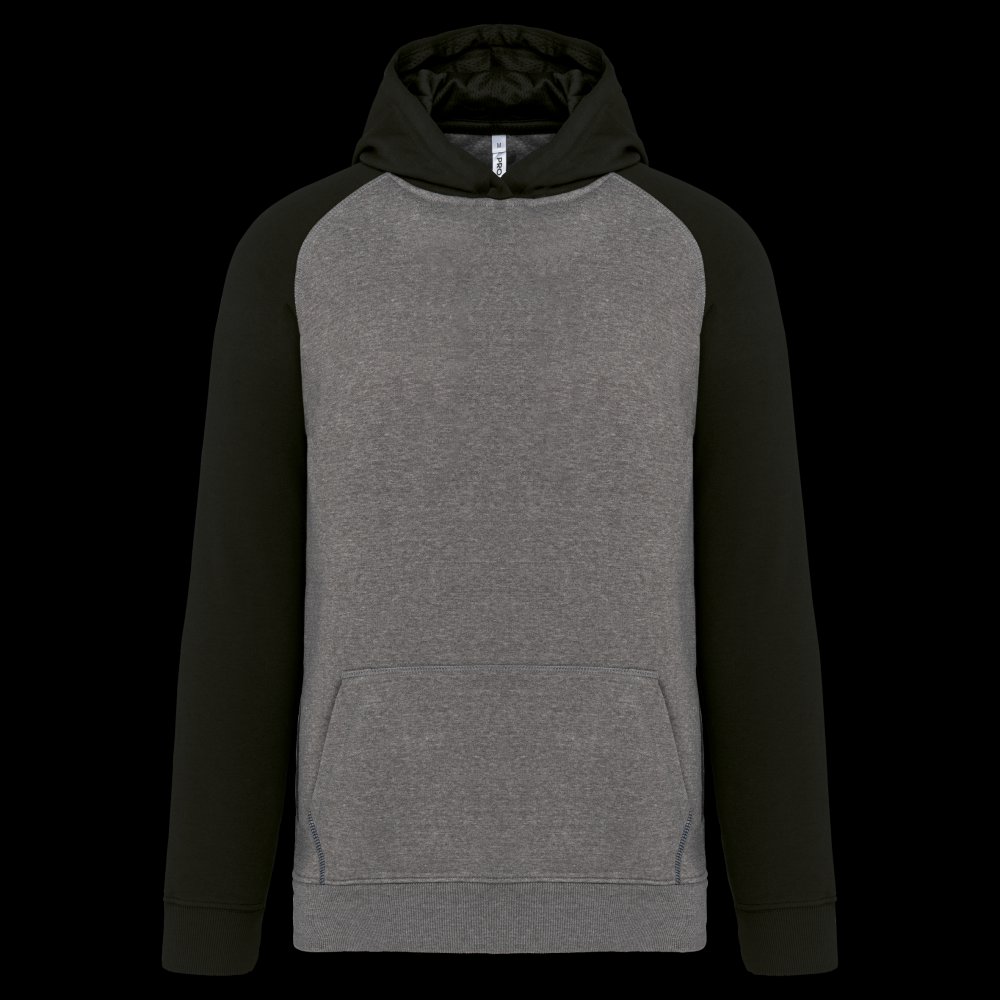 Sweat-shirt capuche bicolore enfant