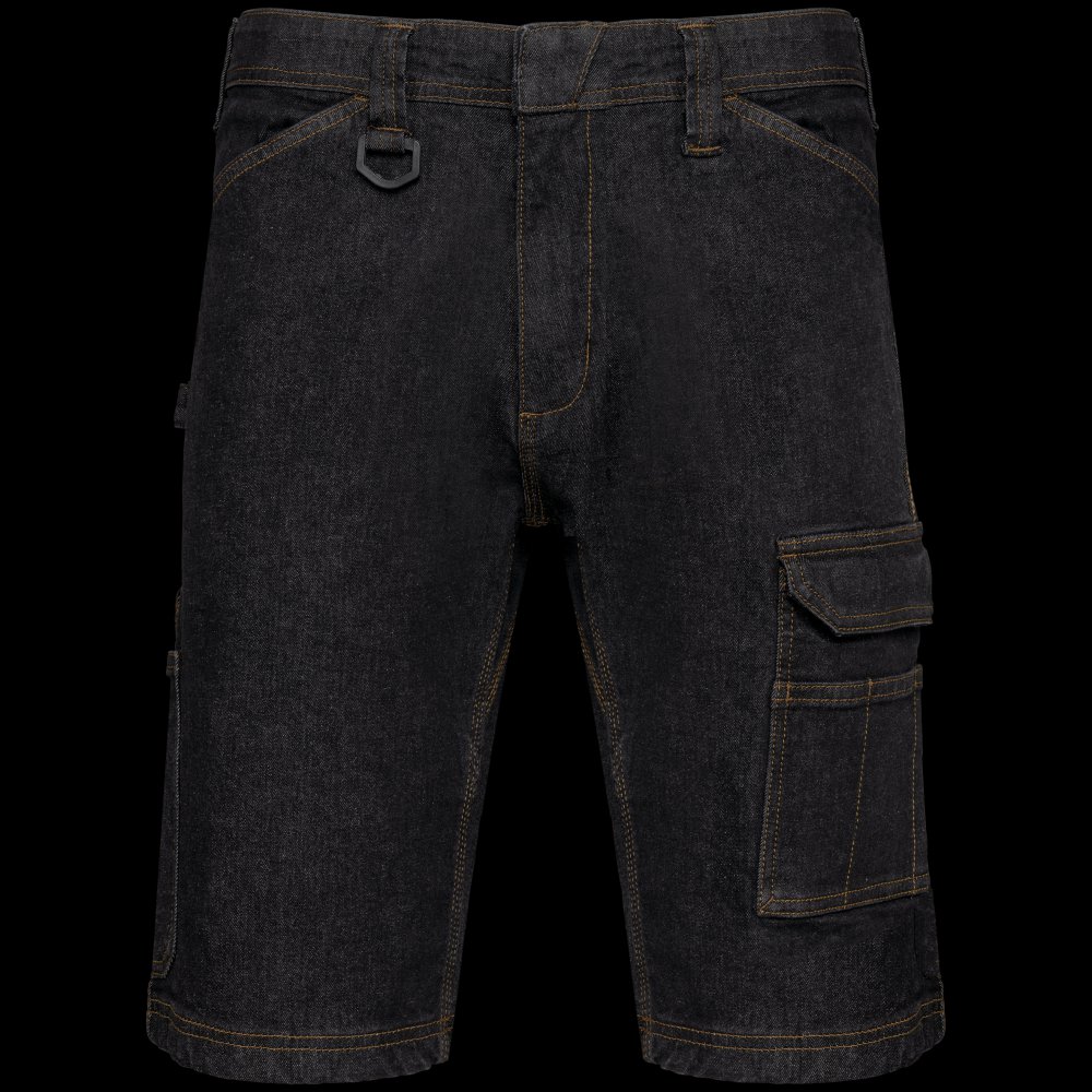 Bermuda denim multipoches homme