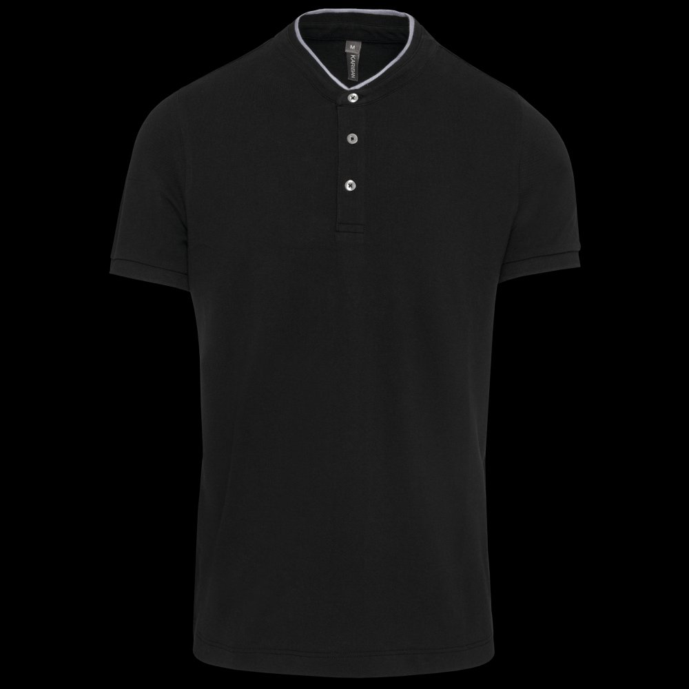 Polo col mao manches courtes homme