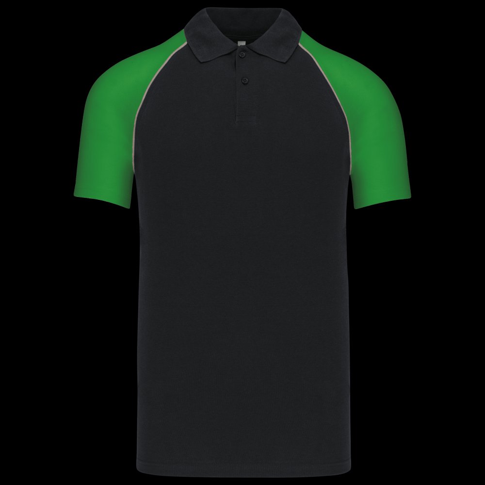 Polo baseball manches courtes
