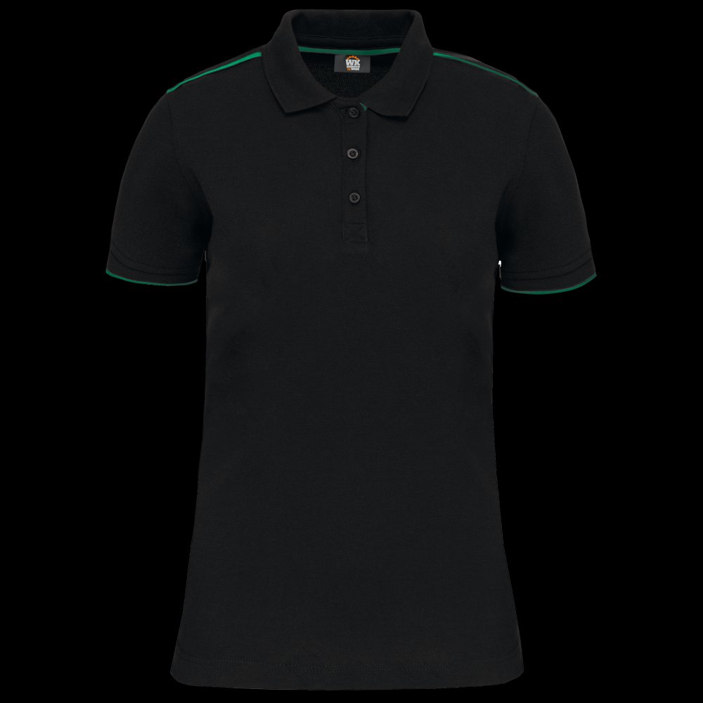 Polo Day To Day contrasté manches courtes femme