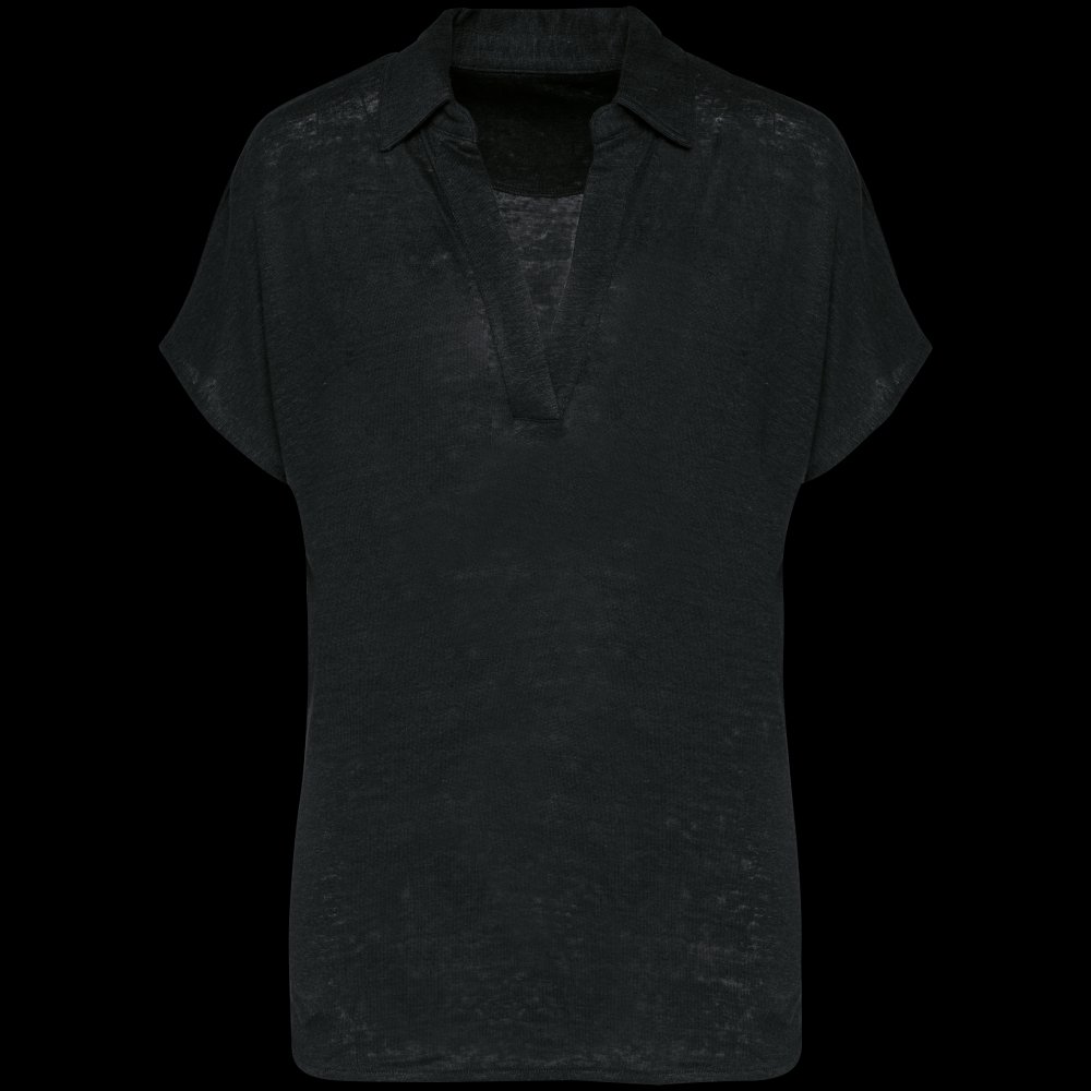 Polo en lin femme